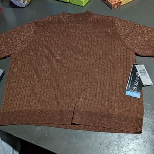 Sag Harbor Size XL Brown Sweater NWT